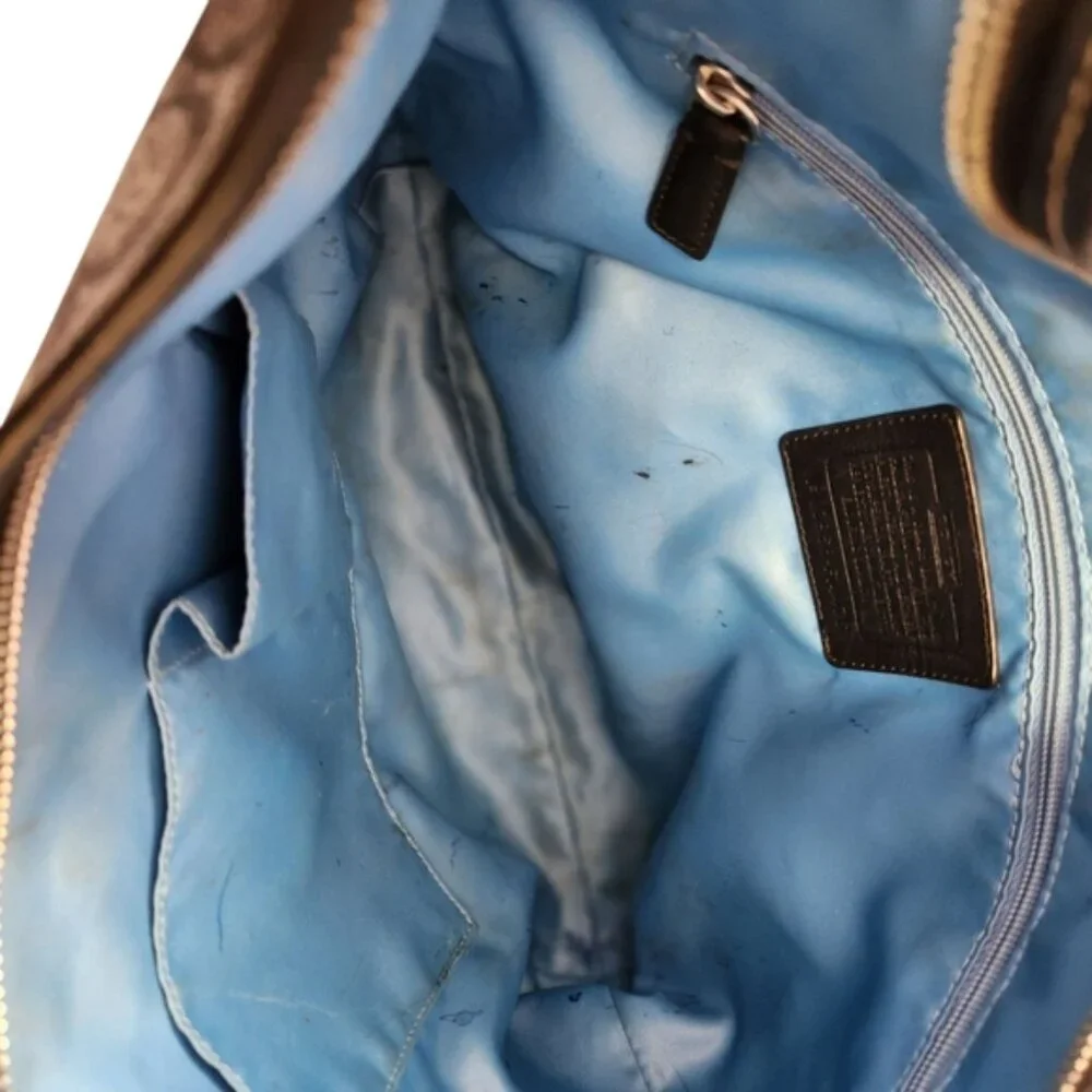 Coach# F14476 Signature Black and Gray Women's Bag - Picture 14 of 16